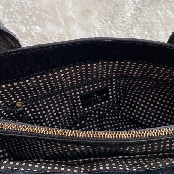 SALE❗️KATE SPADE New York Two Tone Bow Tote: Black and Beige color - Picture 6 of 12